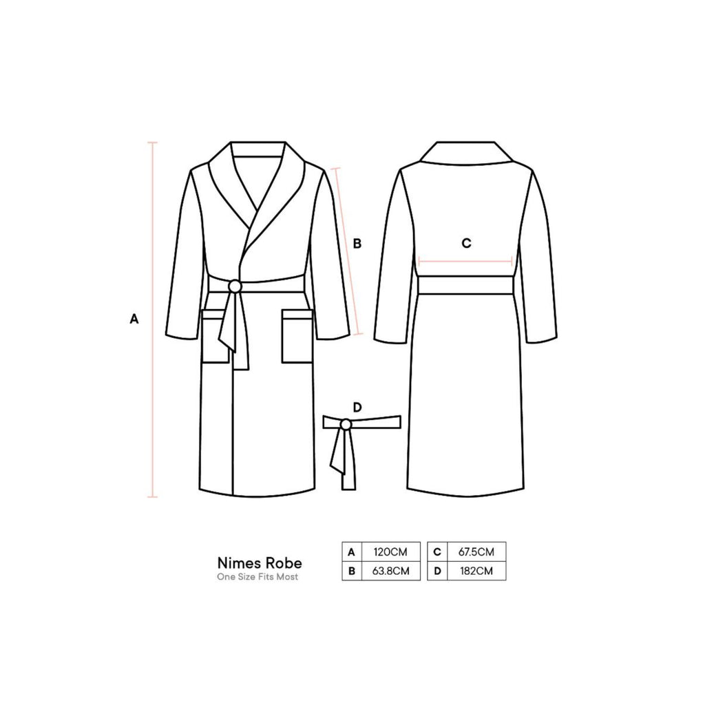 Linen House Nimes Navy Robe