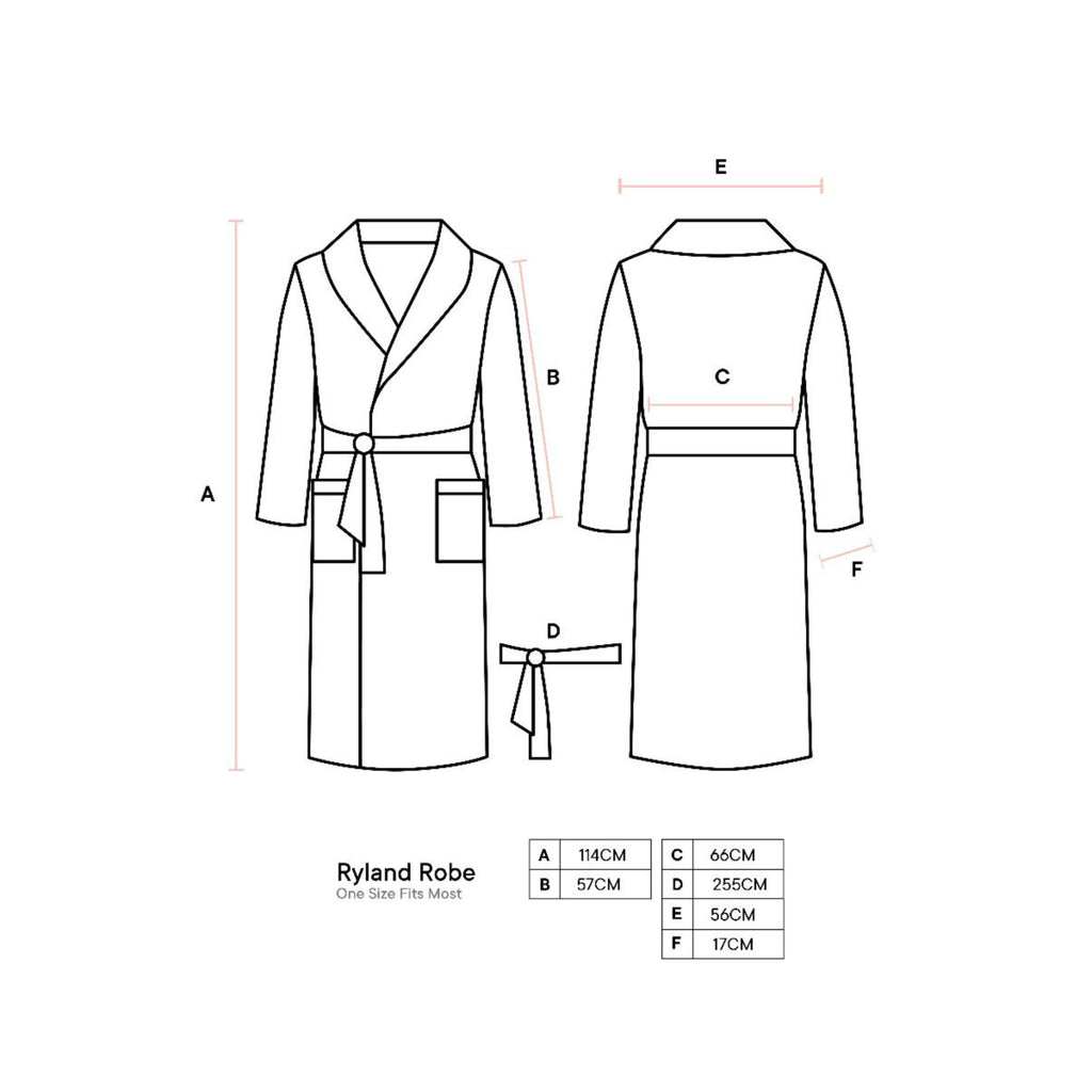Linen House Ryland Grey Robe