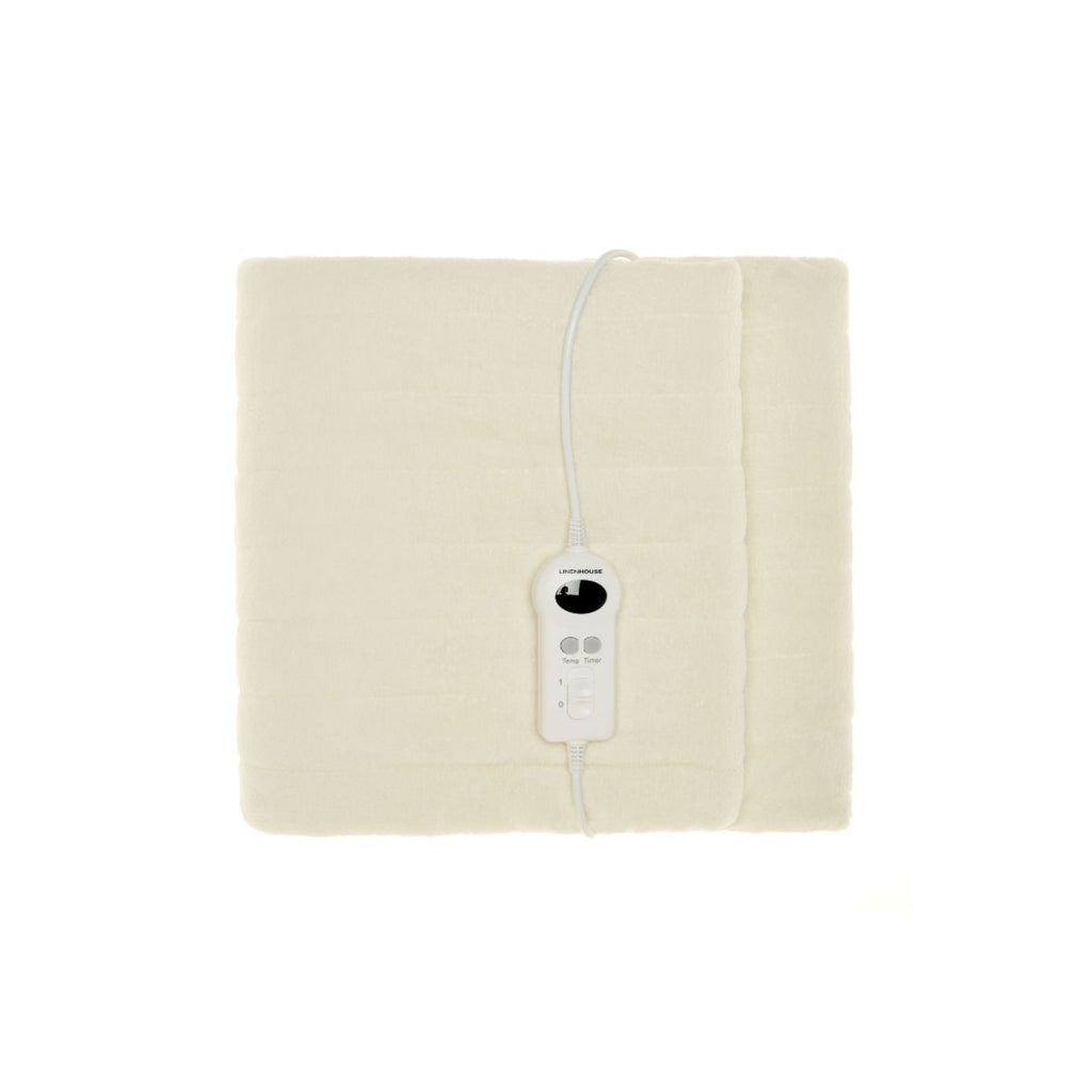 Linen House Plush Electric Heated Throw - Cream