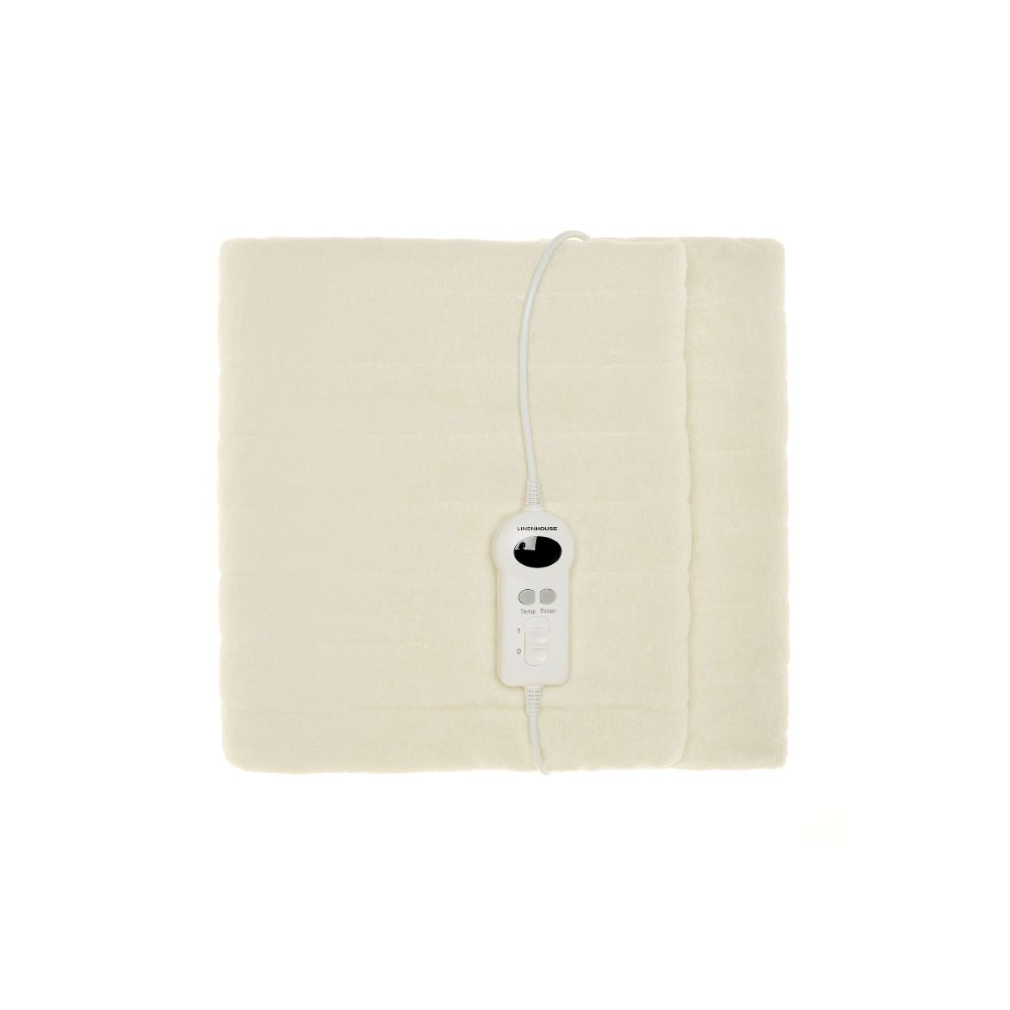 Linen House Plush Electric Heated Throw - Cream