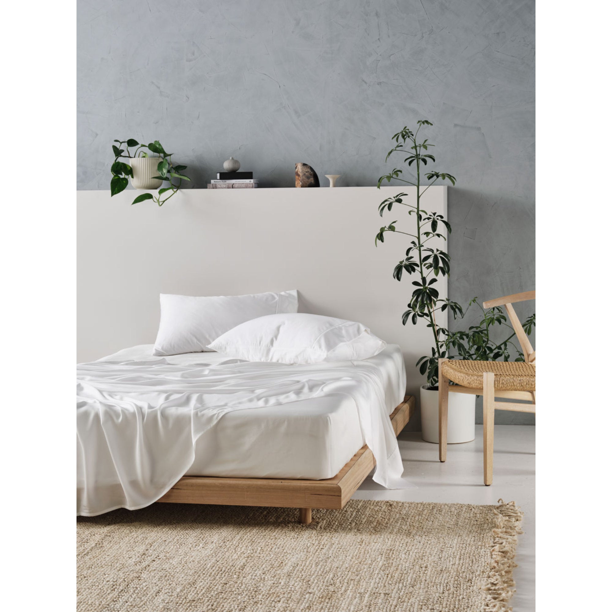 Linen House Tencel Queen Sheet Set - White