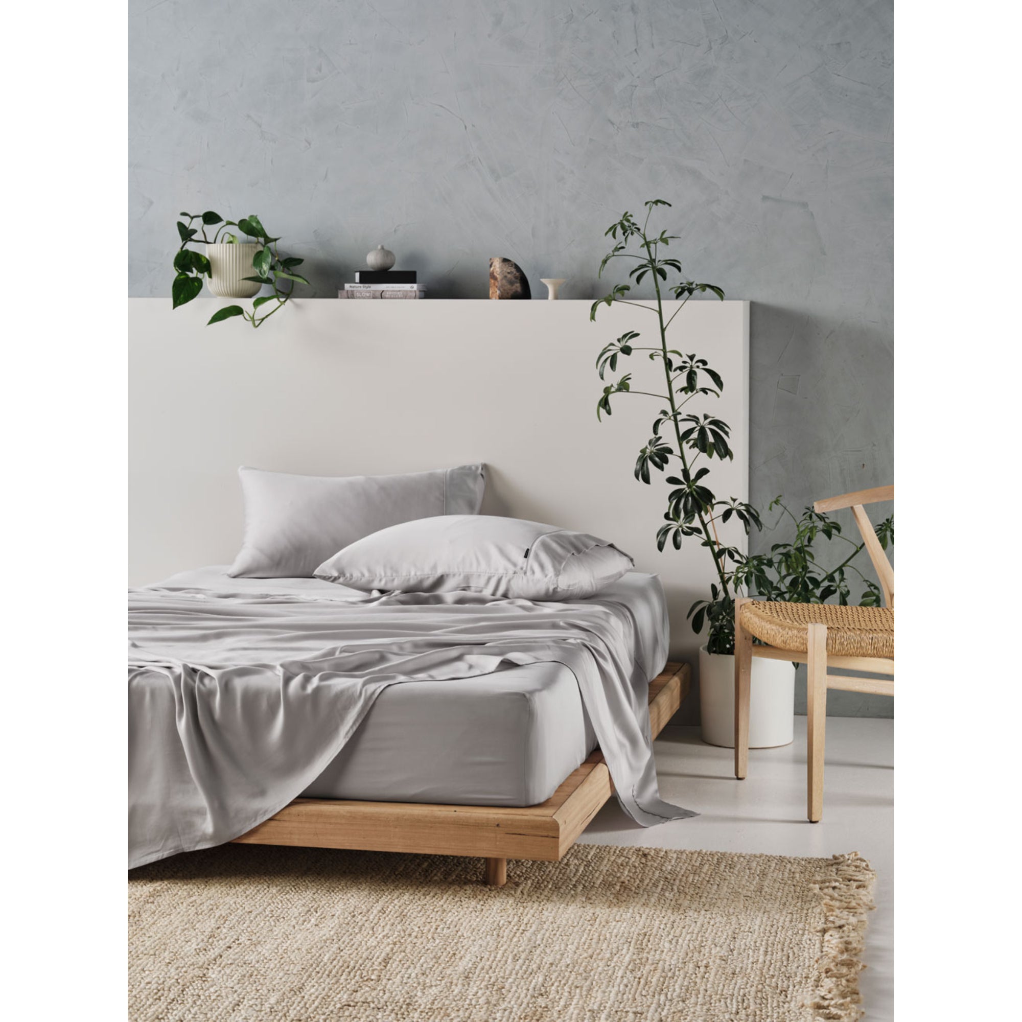 Linen House Tencel King Sheet Set - Silver