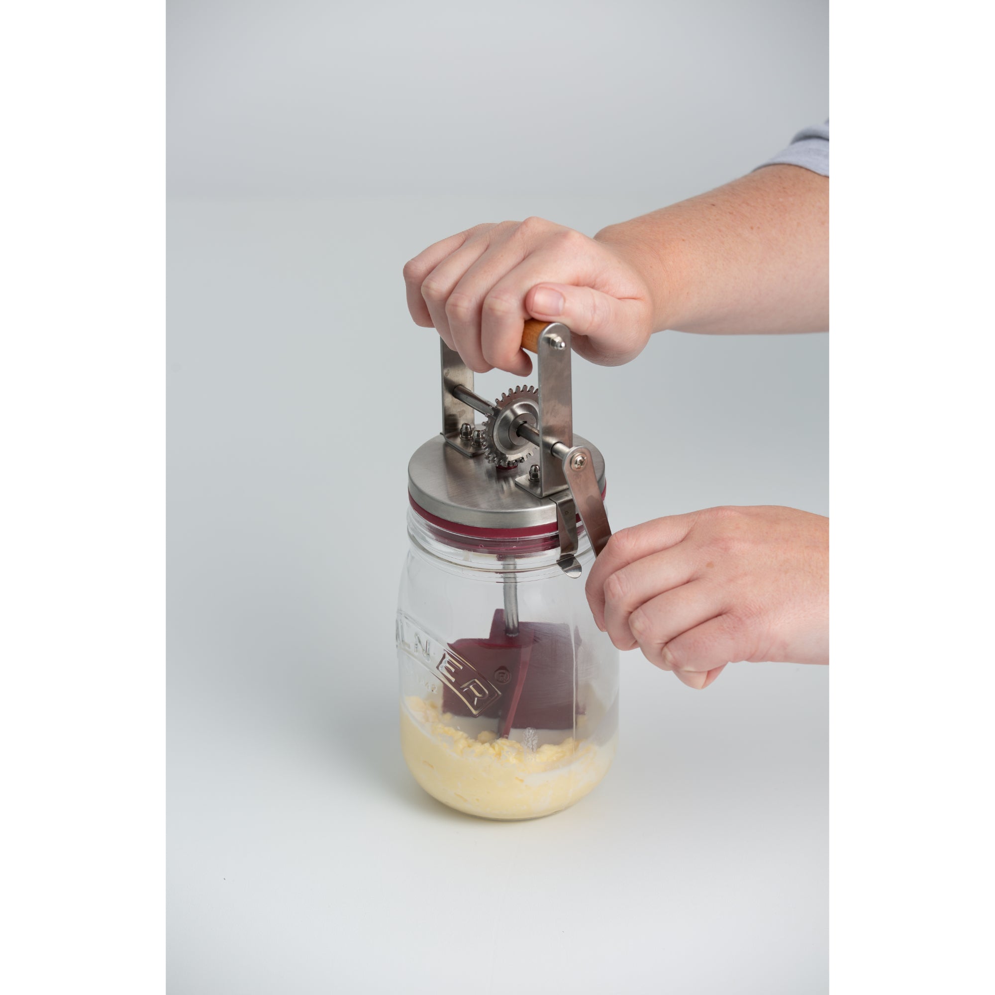 Kilner 1 Litre Glass Butter Churner, 19 x 13 x 30cms - Clear