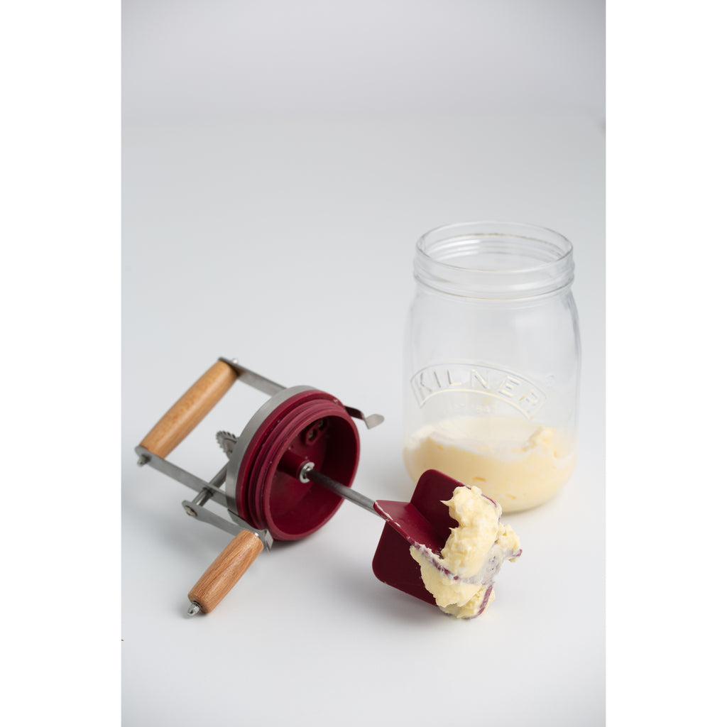 Kilner 1 Litre Glass Butter Churner, 19 x 13 x 30cms - Clear
