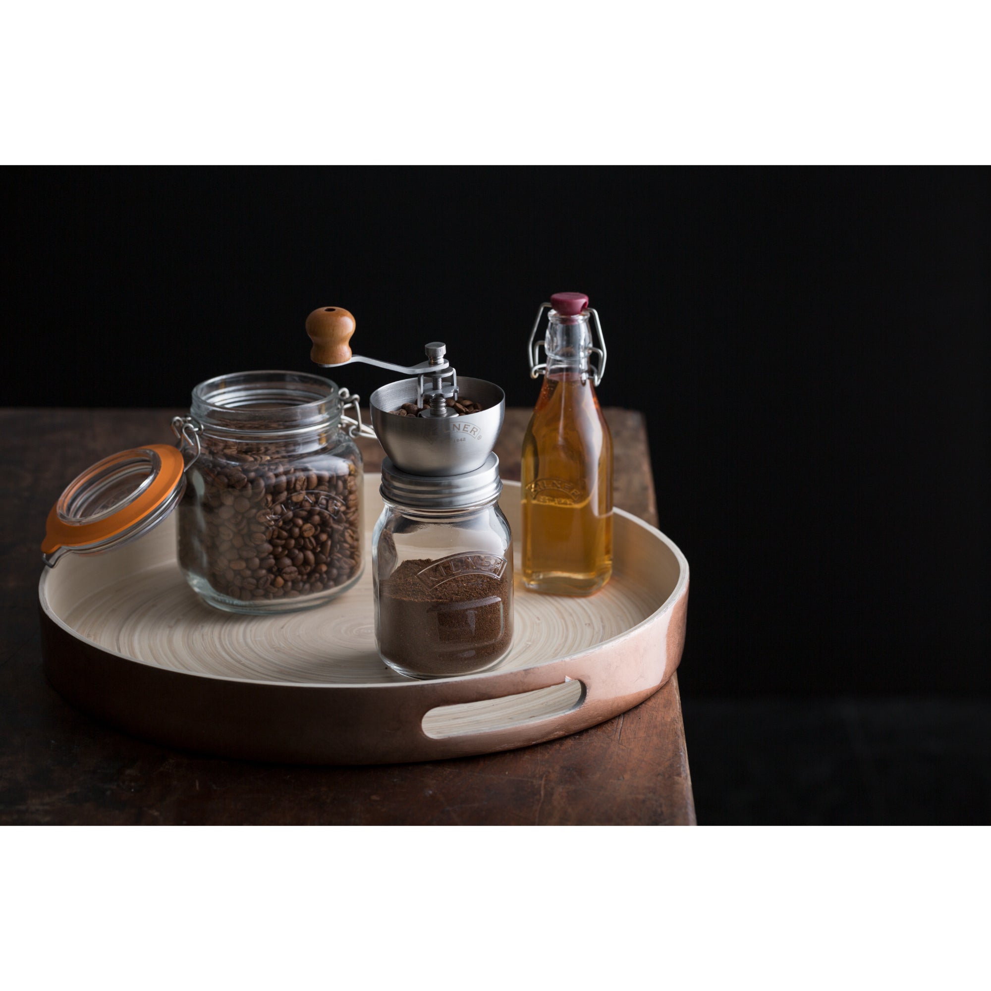 Kilner 500ml Coffee Grinder - clear