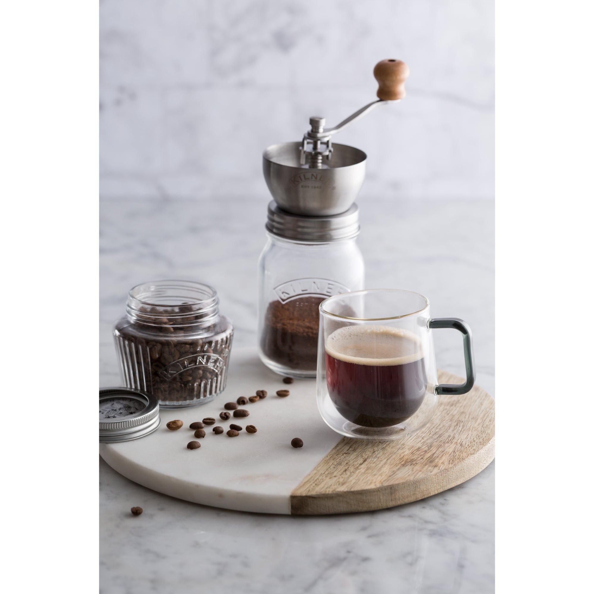 Kilner 500ml Coffee Grinder - clear