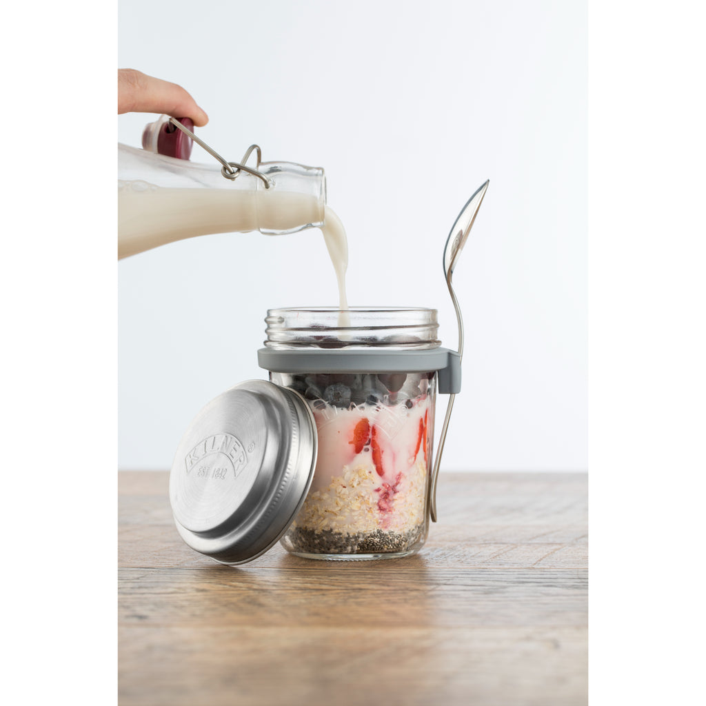 Kilner Breakfast Jar Set, 350ml, Clear 01792