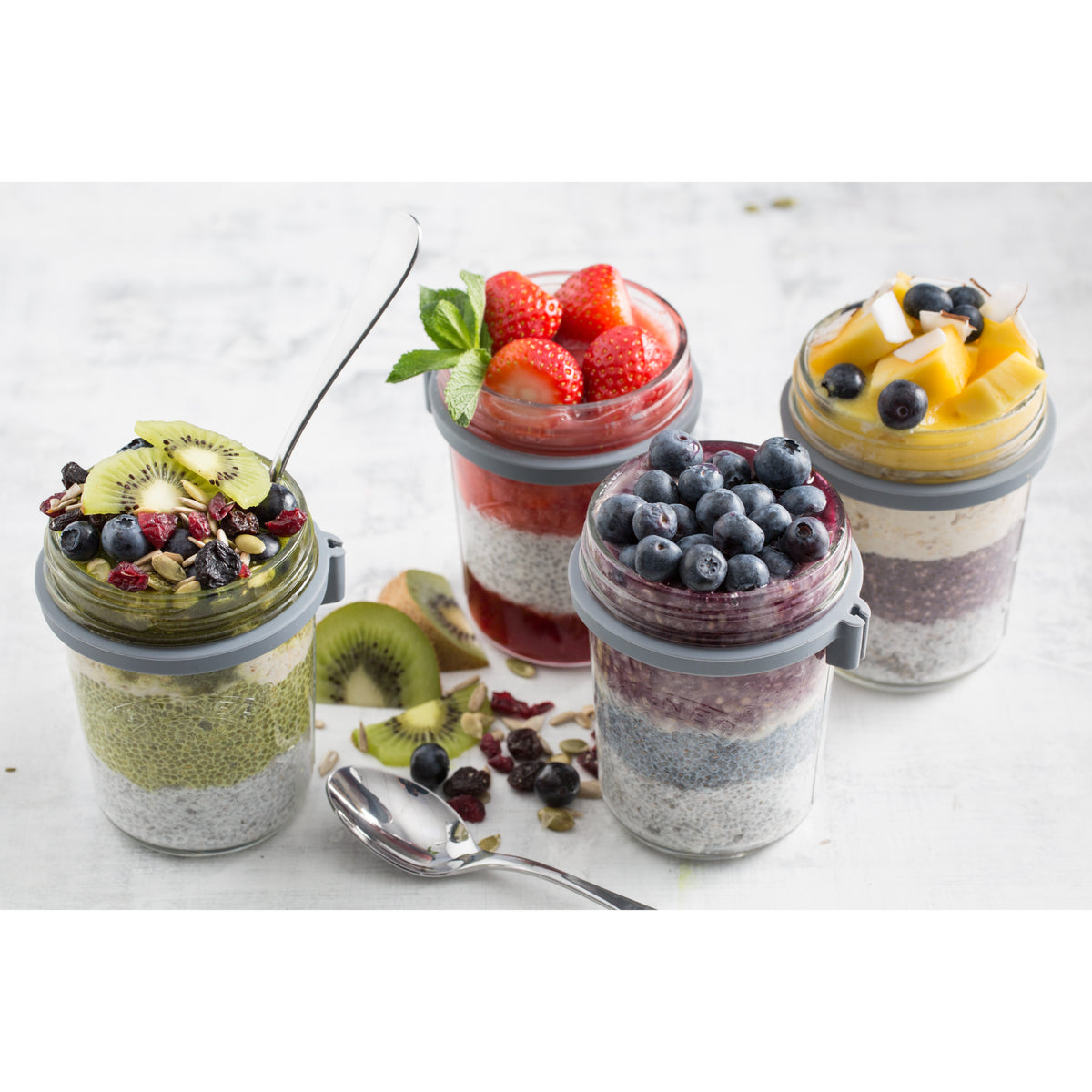 Kilner Breakfast Jar Set, 350ml, Clear 01792