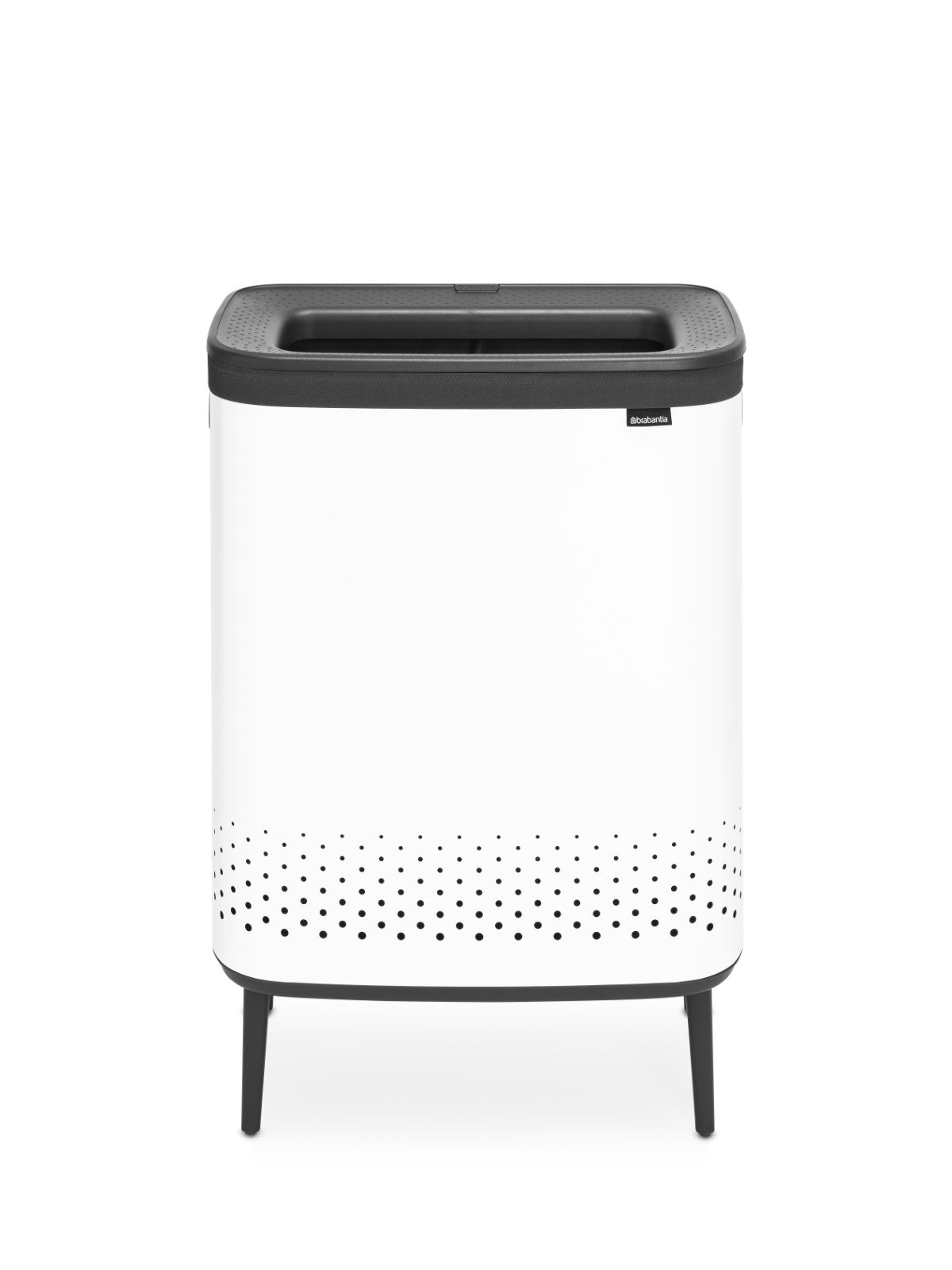 Brabantia Bo Dual 45 Litre Compartments Laundry Bin  - White