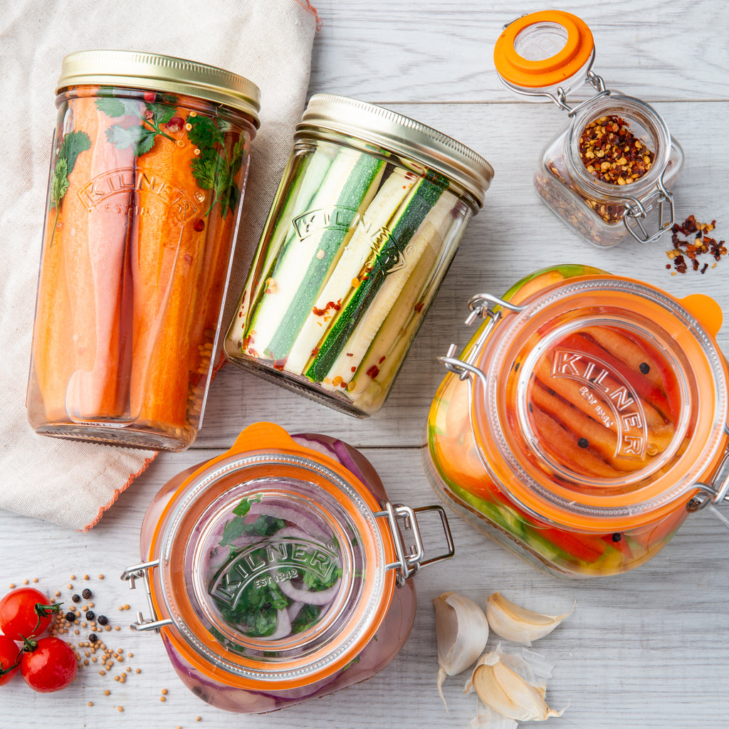 Kilner Wide Mouth Preserve Jar Set 6-Pieces, 500 ml