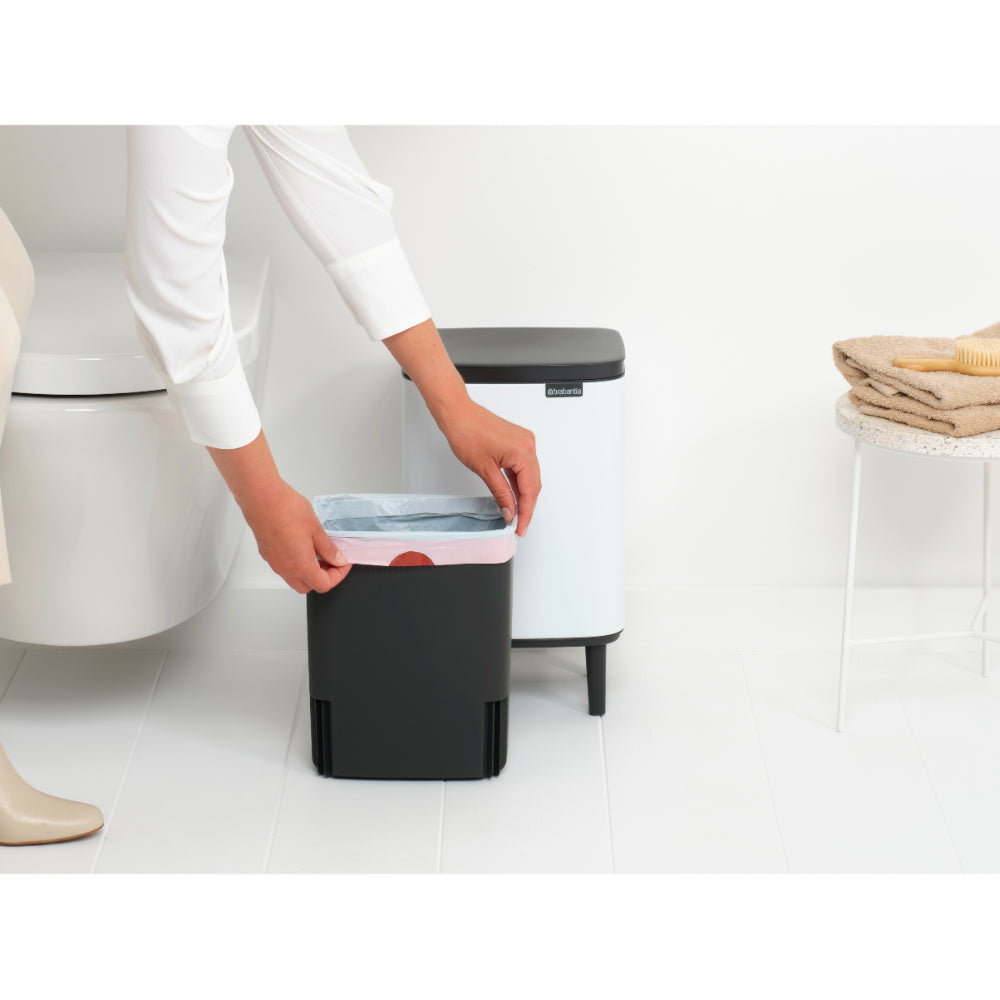 Brabantia Bo 7L Waste Bin Hi - White