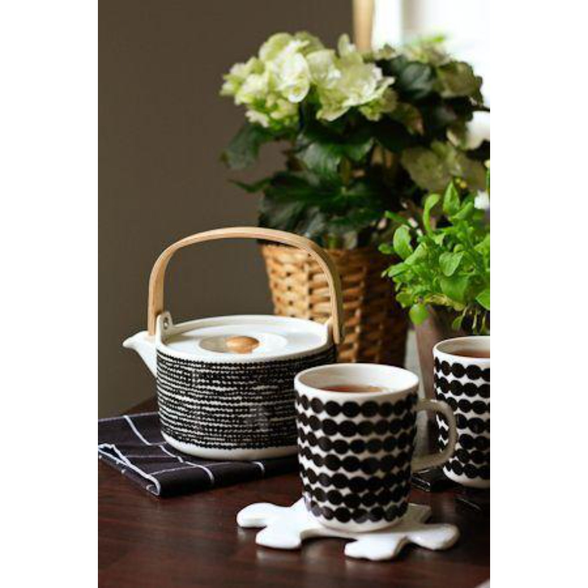 Marimekko Oiva/Siirtolapuutarha 700ml Teapot - Rasymatto