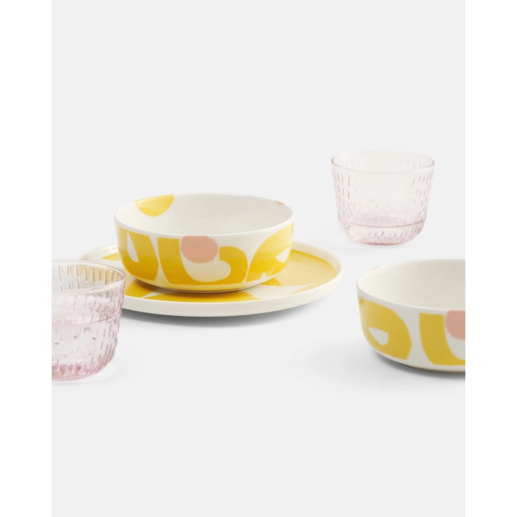 Marimekko  Syksy 2 Piece Glass Set - Pink