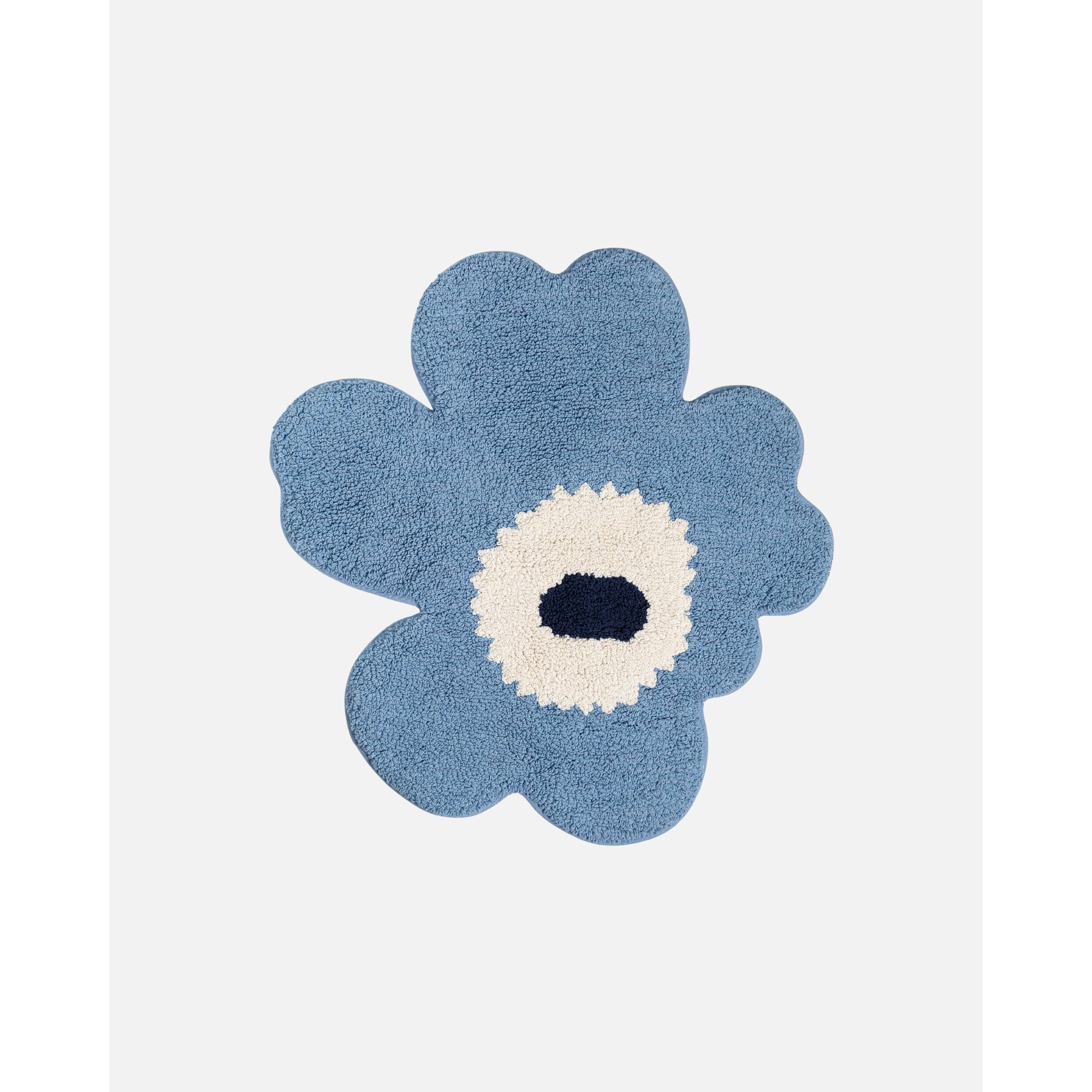 Marimekko Unikko Bath Mat - Light Blue