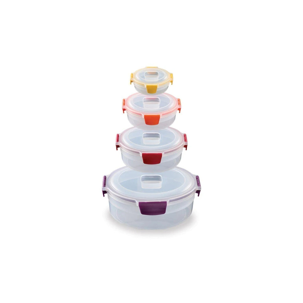 Joseph Joseph 8pc Nest Lock Airtight Food Storage Container Set Multicolour