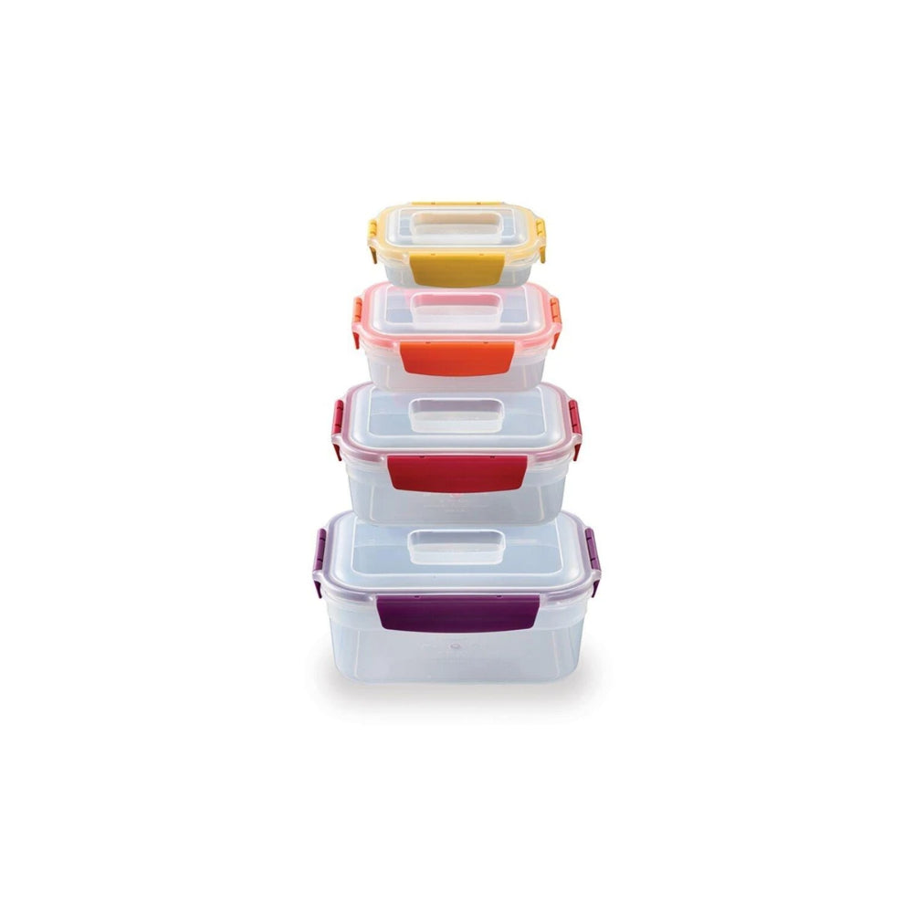 Joseph Joseph 8pc Nest Lock Airtight Food Storage Container Set Multicolour