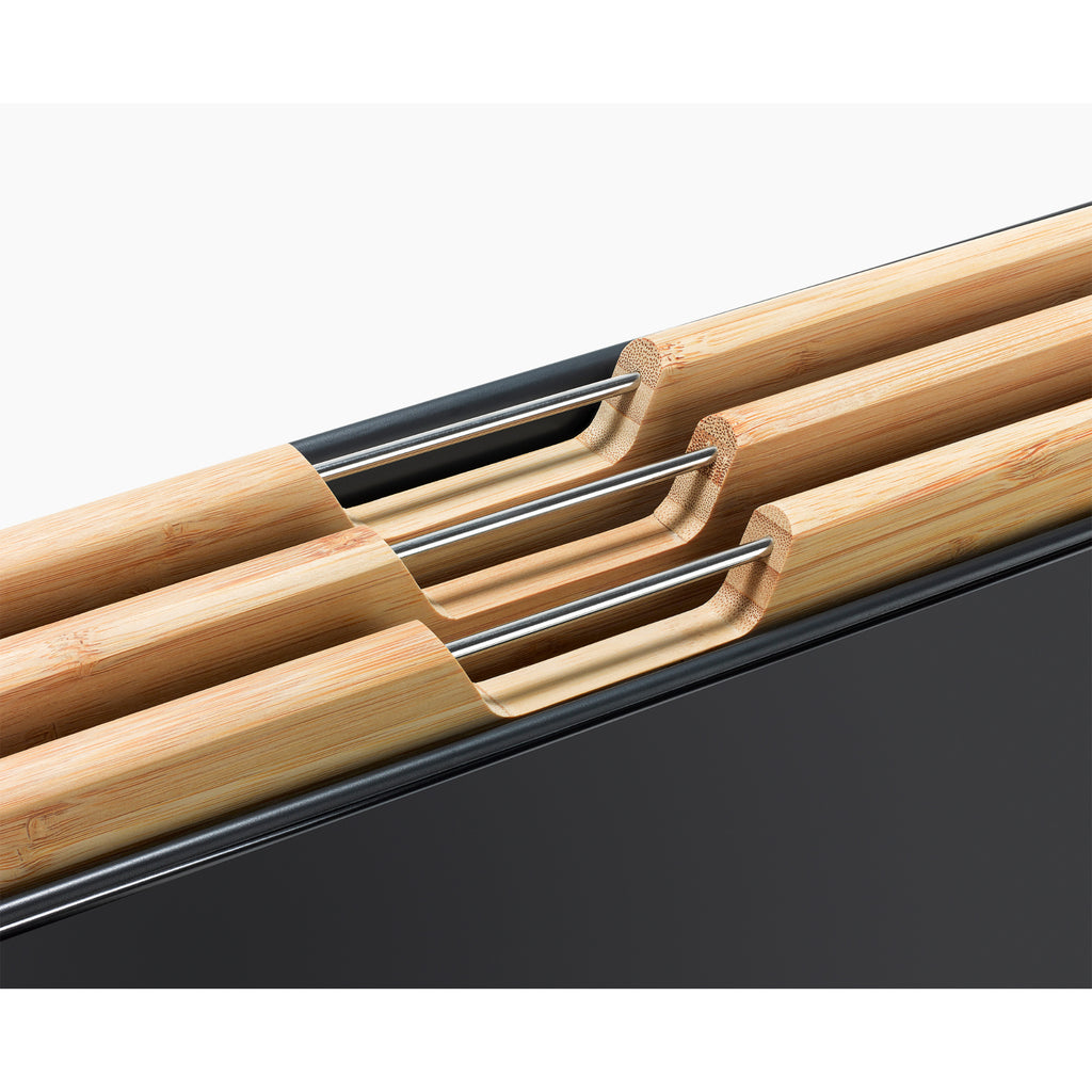 Joseph Joseph Folio Steel Bamboo 3 Piece Board Set - Black