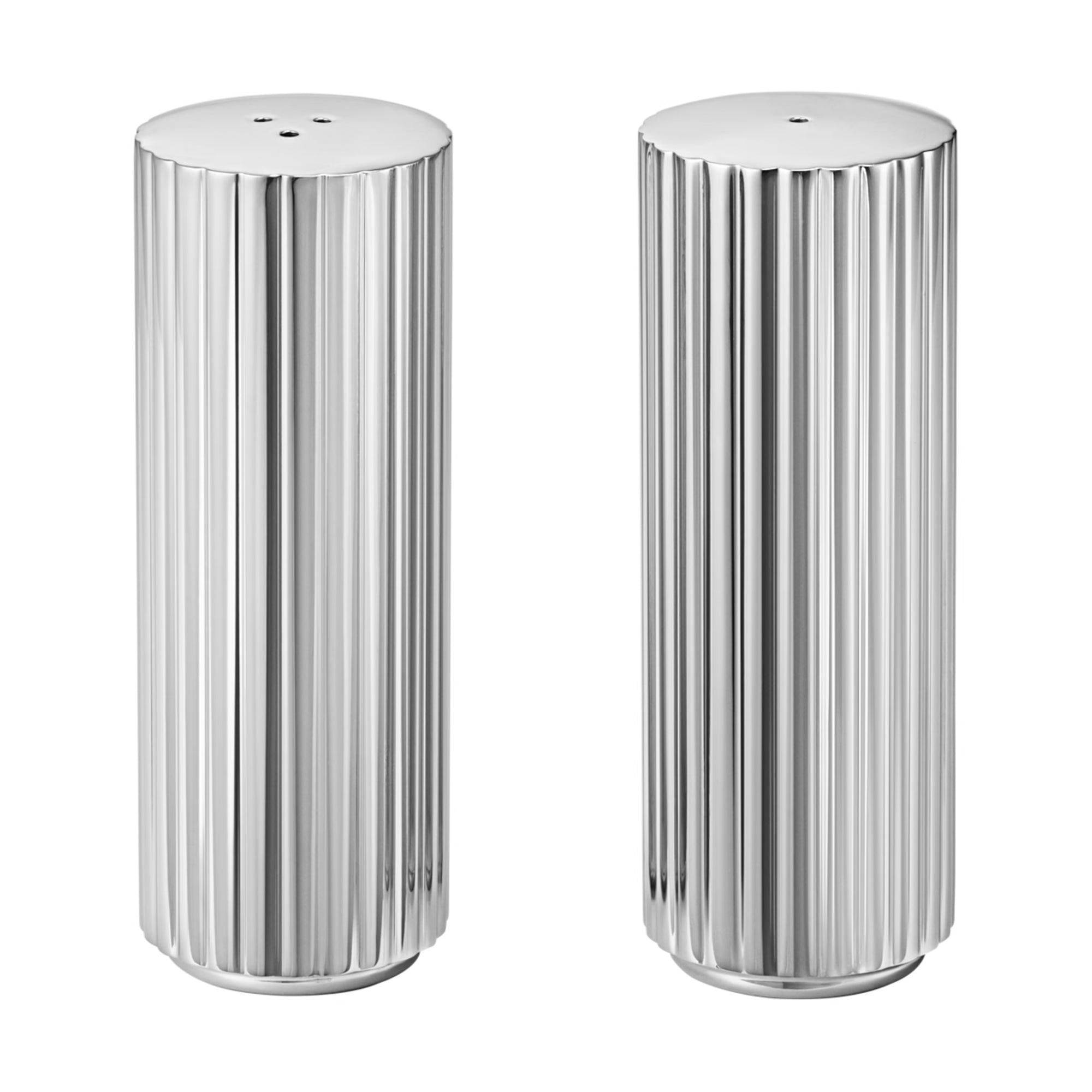 Georg Jensen Bernadotte Set: Bread Basket and Salt & Pepper Shakers