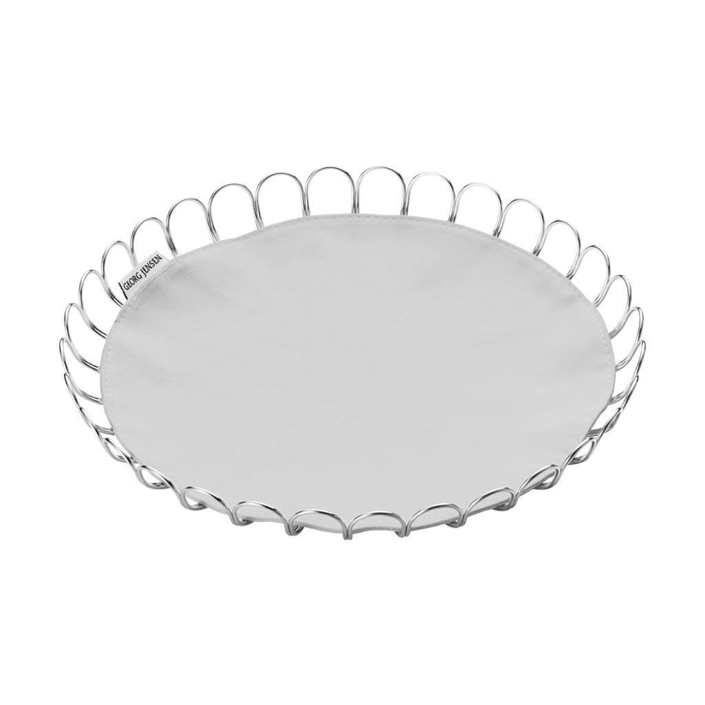 Georg Jensen Bernadotte Set: Bread Basket and Salt & Pepper Shakers