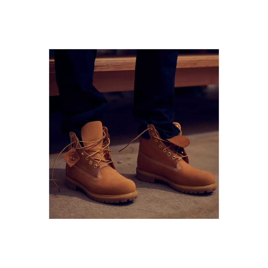 Timberland Men's 6-inch Premium Waterproof Boot Size 11 - Wheat Nubuck