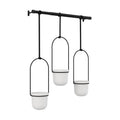 Umbra Triflora Hanging Planter - White & Black