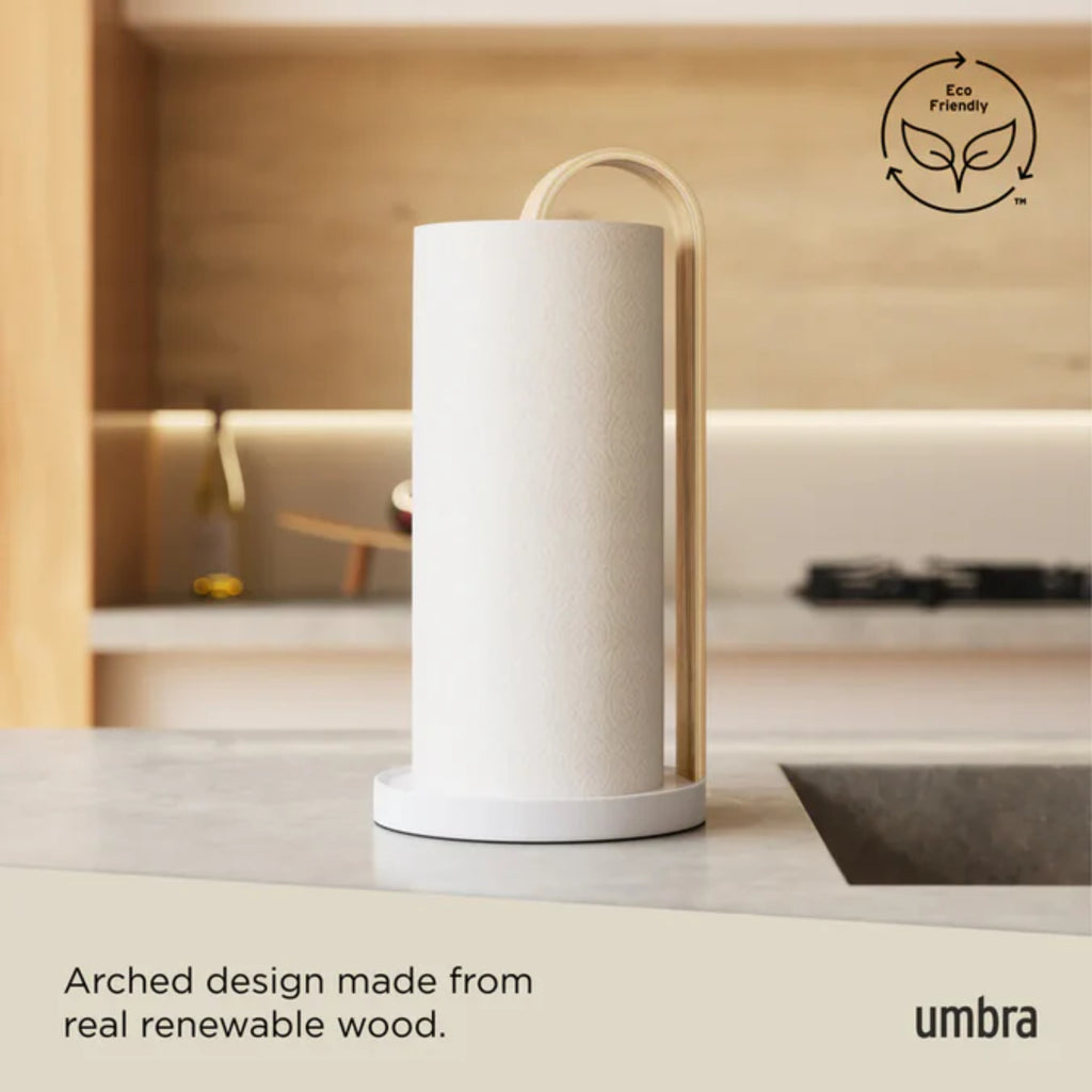 Umbra Bellwood Paper Towel Holder - White/Natural