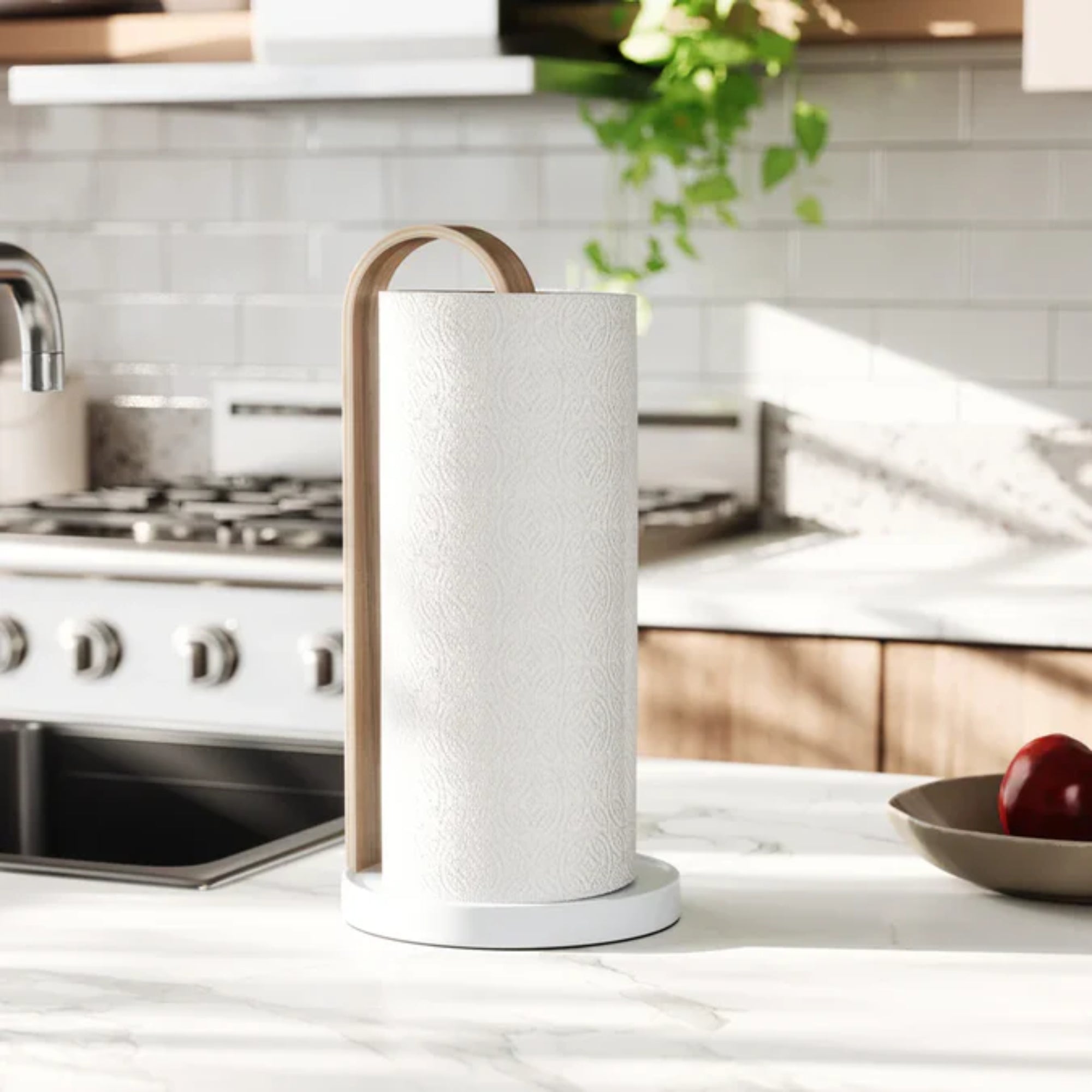 Umbra Bellwood Paper Towel Holder - White/Natural