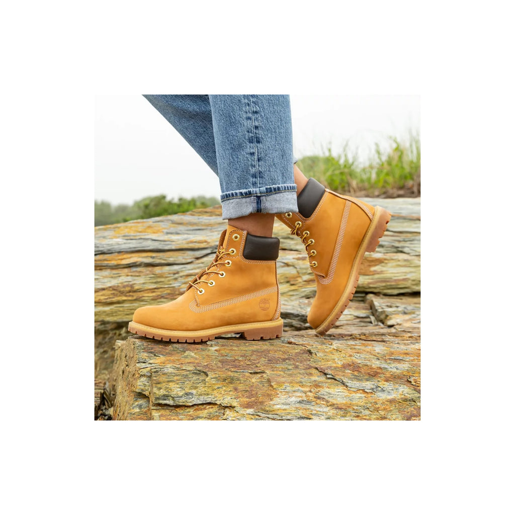 Timberland Women's 6-inch Premium Waterproof Boot Size 05 - Wheat Nubuck