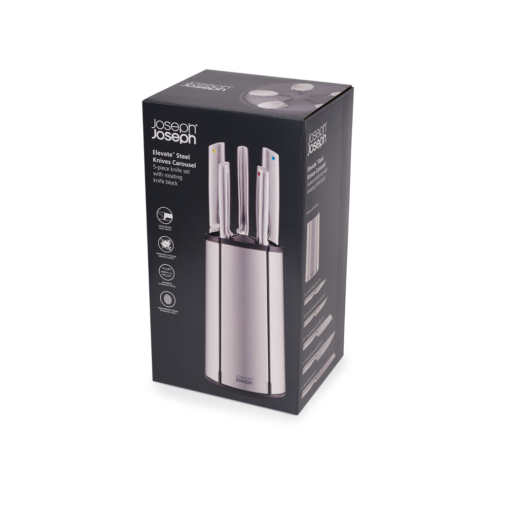 Joseph Joseph Elevate Steel Knives Carousel 5-piece Set