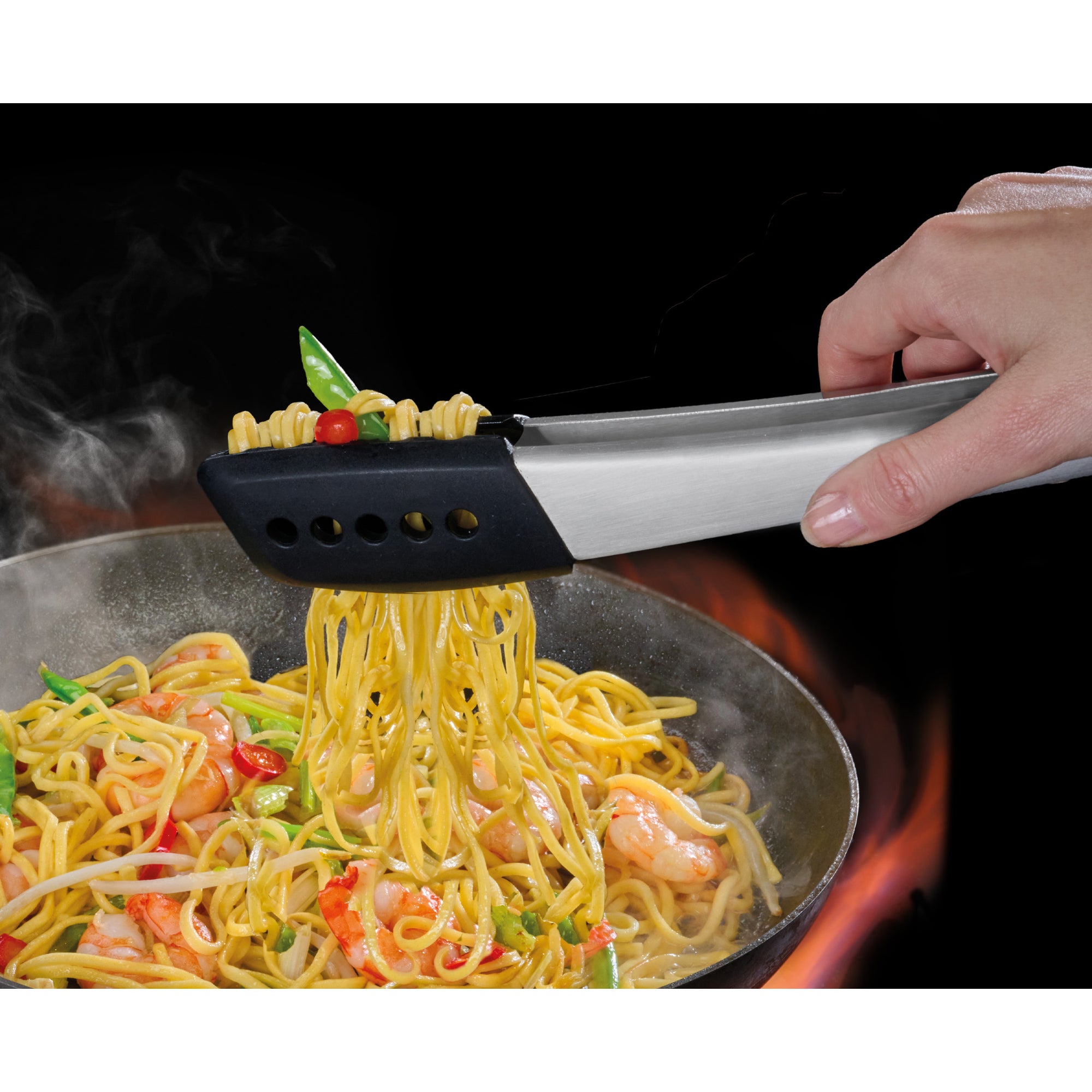 Joseph Joseph Elevate Fusion 2 Piece Silicon Tong Set - Silver