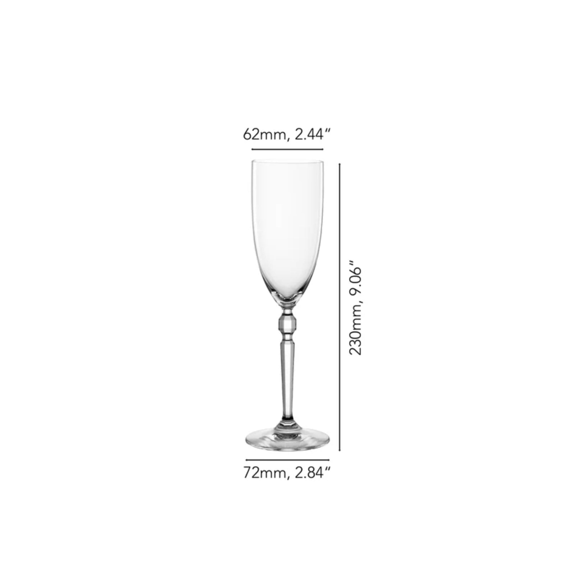 Nachtmann Heritage Champagne 2 Piece Glass Set