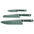 Gerber ComplEAT 3pc Camp Knife Set+Case - Green