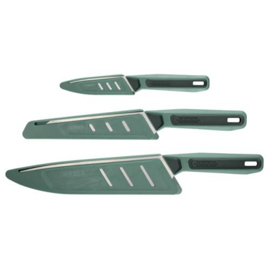 Gerber ComplEAT Cutting Board & Camp Knife Set -Green