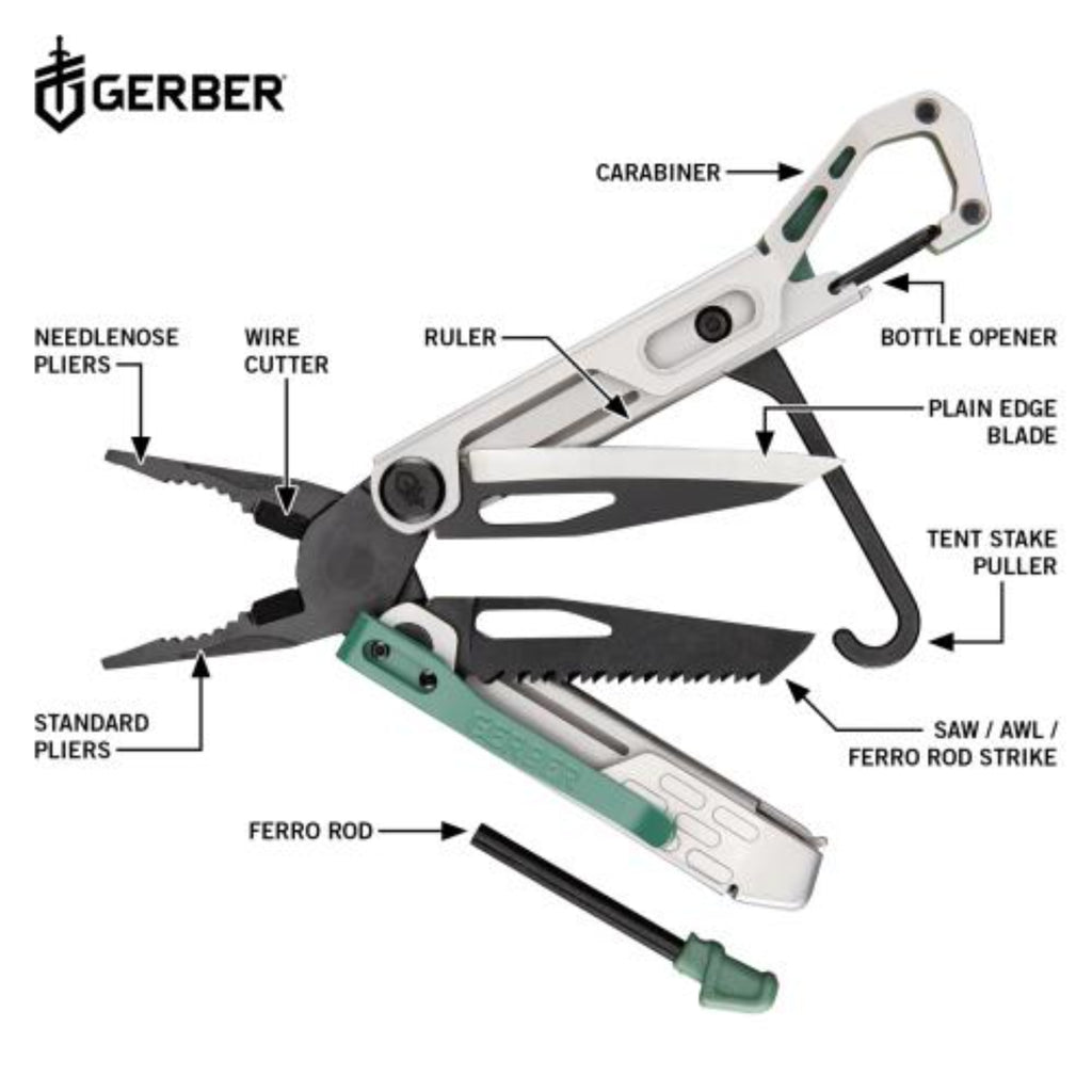 Gerber Stakeout Spark - Black/Silver/Baltic Haze