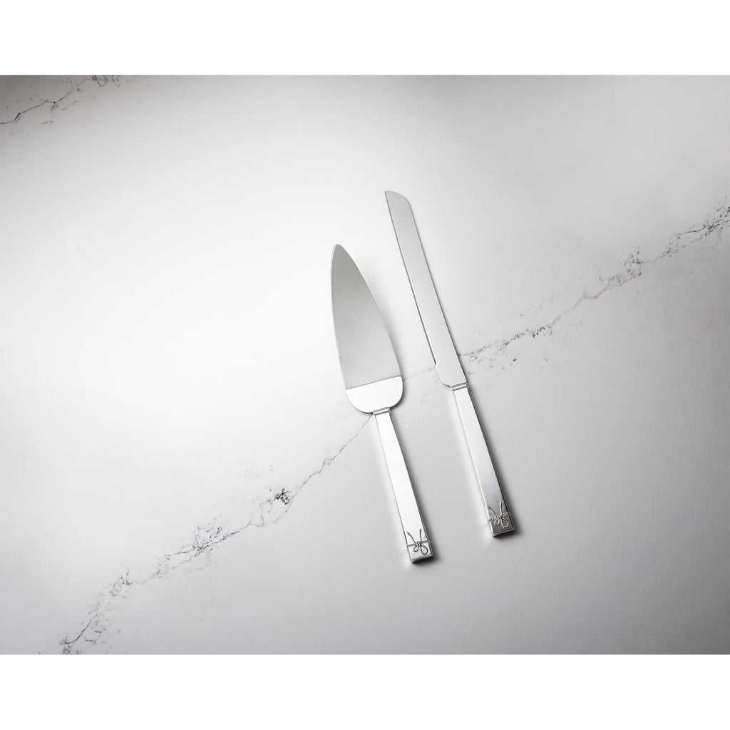 Wedgwood Vera Wang Love Knots Cake Knife & Server Silver
