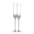 Wedgwood Vera Wang Love Knots Toasting Flutes 2 Piece Set - Silver