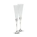 Wedgwood Vera Wang With Love Toasting Flute 2 Piece Set - Silver