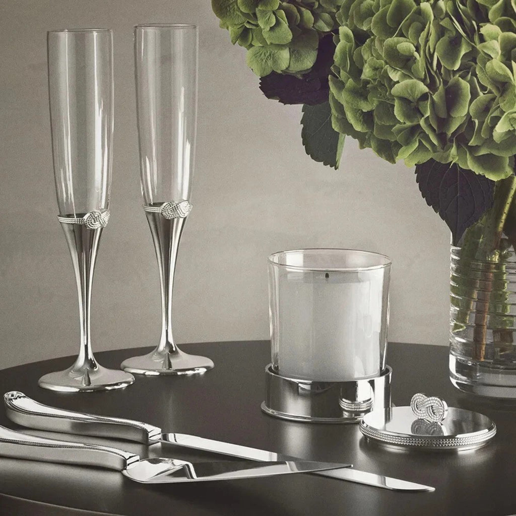 Wedgwood Vera Wang Infinity Toasting Flute 2 Piece Set - Silver