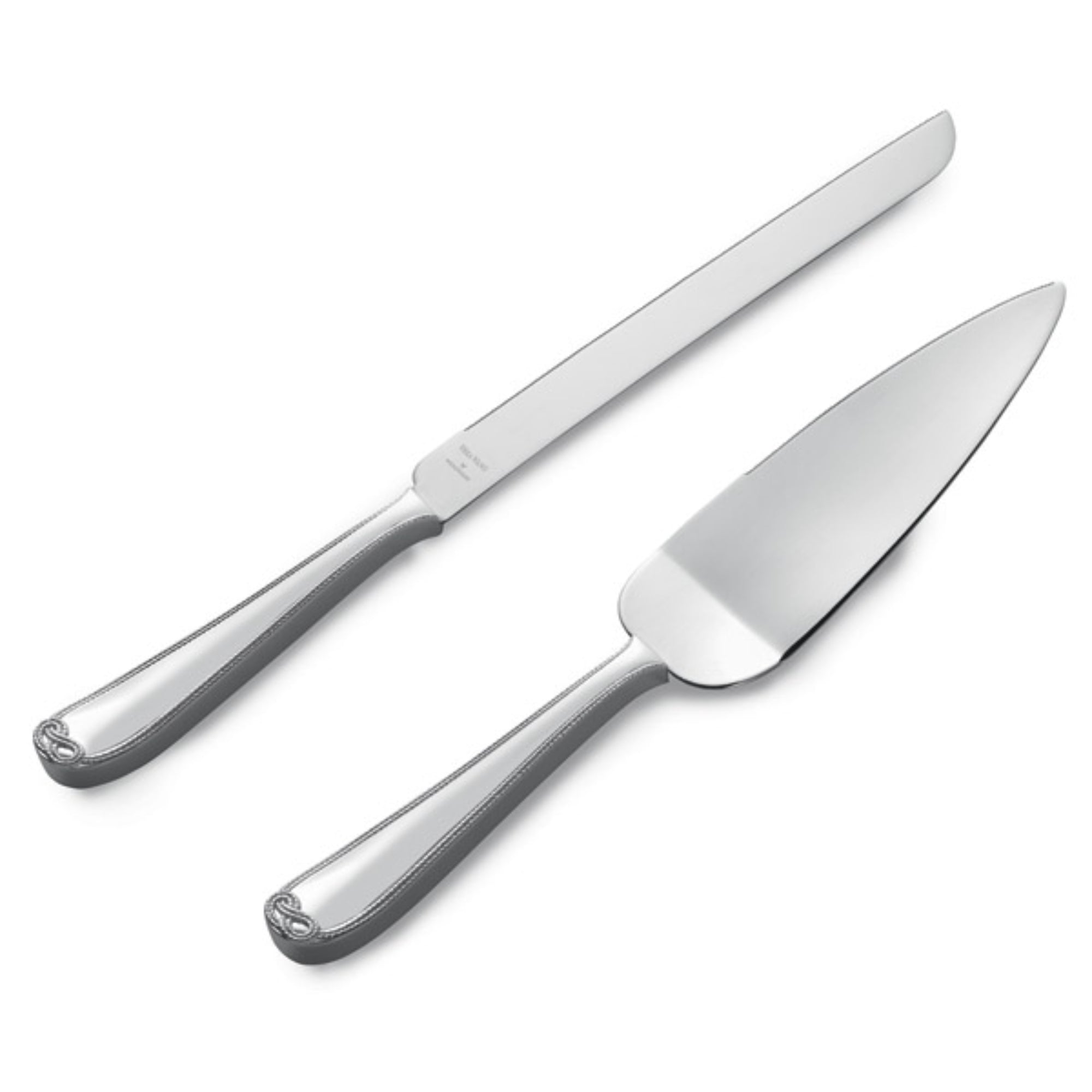 Wedgwood Vera Wang Infinity Cake Knife & Server 2 Piece Set - Silver