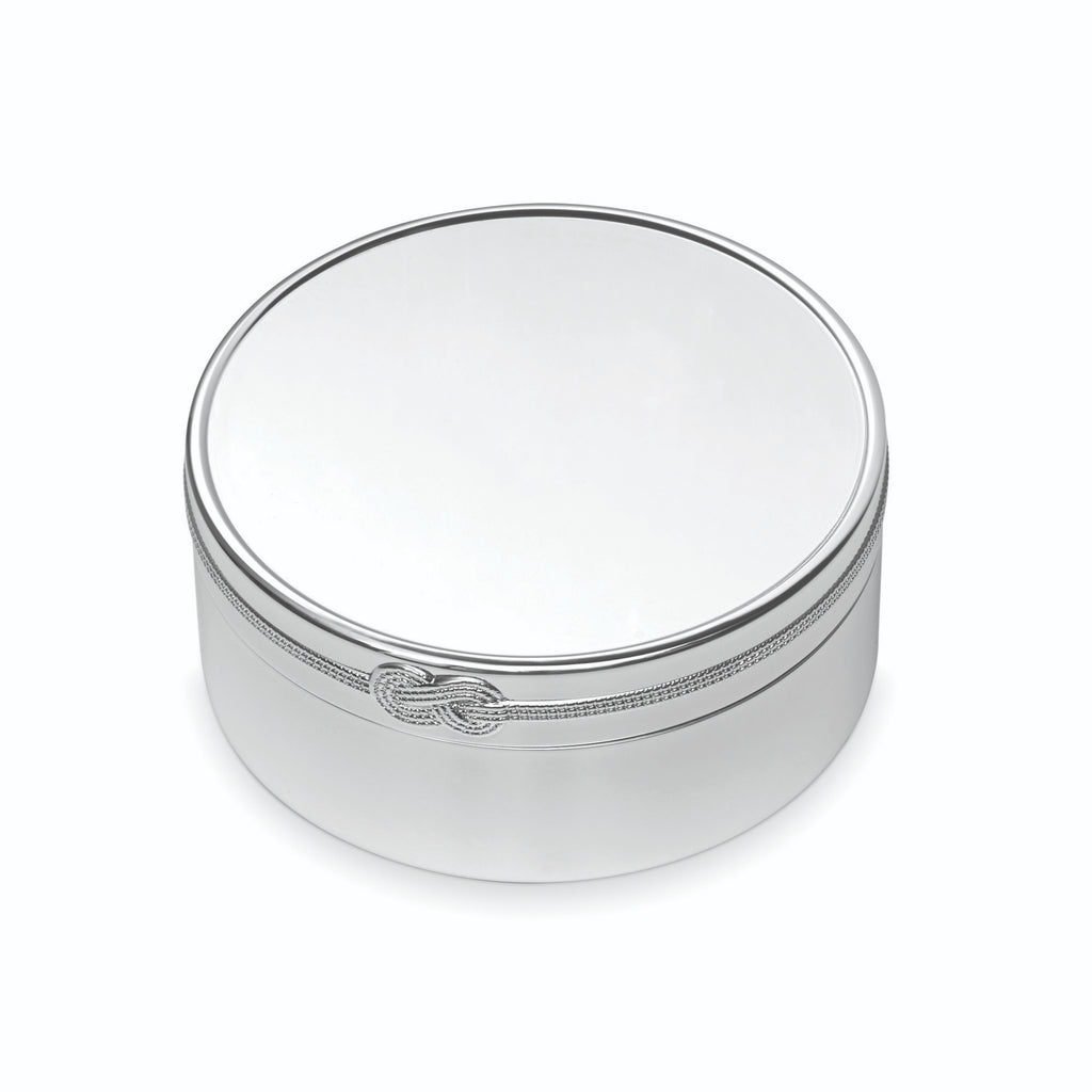 Wedgwood Vera Wang Infinity Round Keepsake Box - Silver