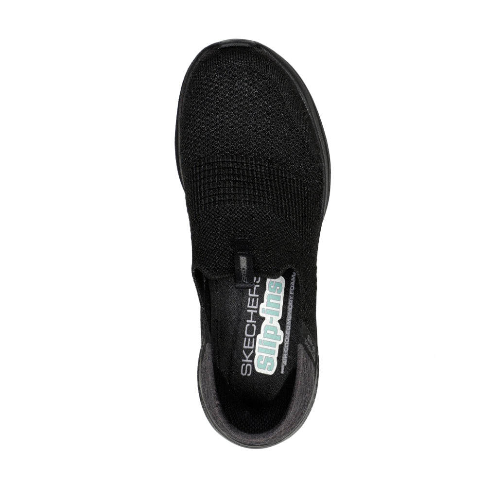 Skechers Women's Ultra Flex 3.0 - Smooth Step Slip-in Size 5 - Black/Black