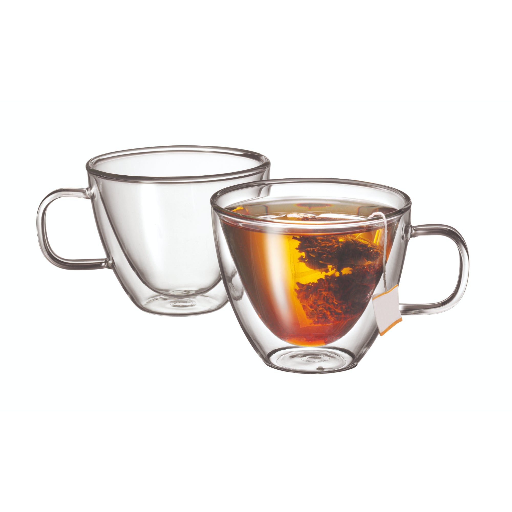 Avanti Sienna Twin Glass Wall 2pc 250ml Thermal Glasses Espresso Coffee Tea Cup