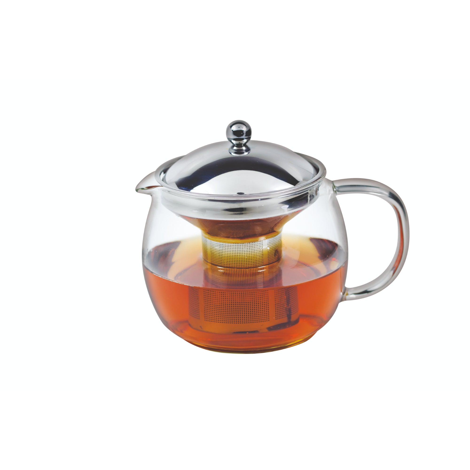 Avanti Ceylon glass teapot Stainless Steel Infuser Tea Pot 6 cup 1.25 liters
