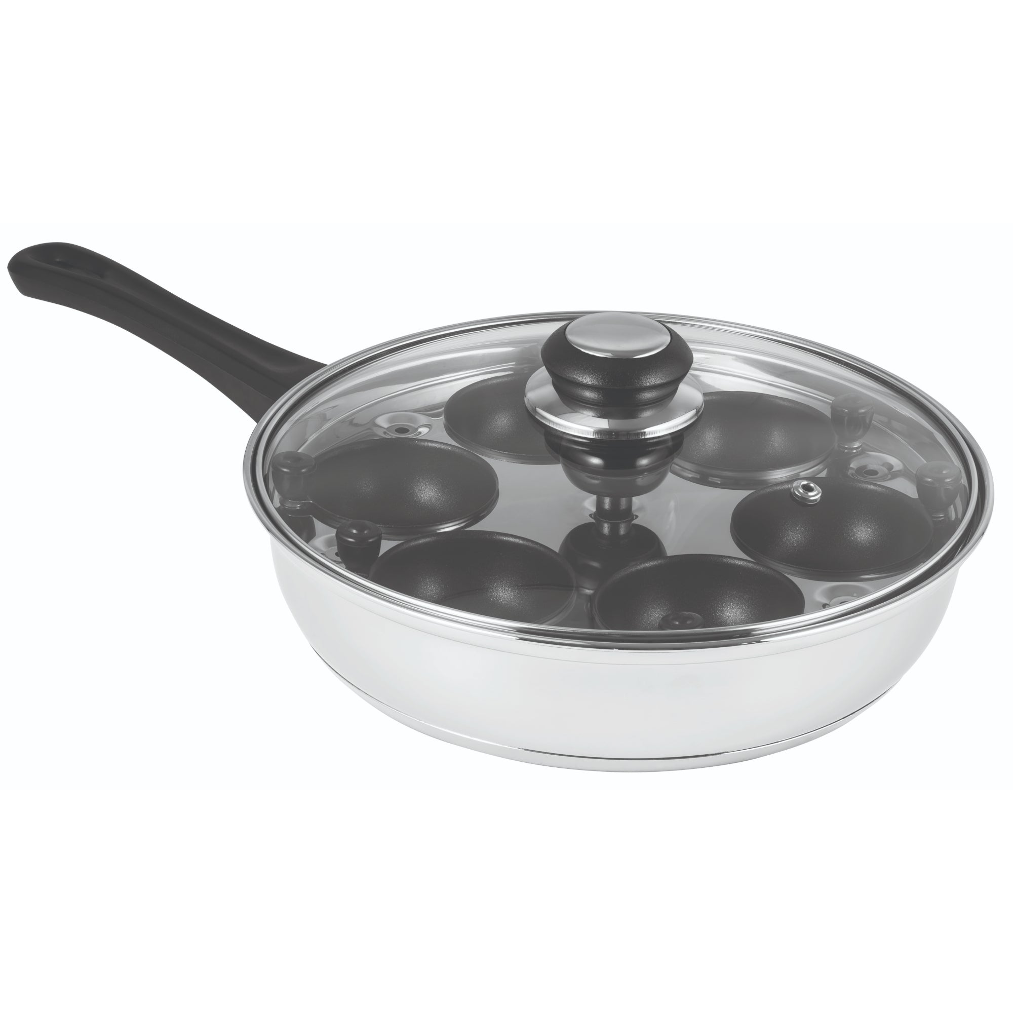 Avanti 6 Egg Poacher - 24cm - Black