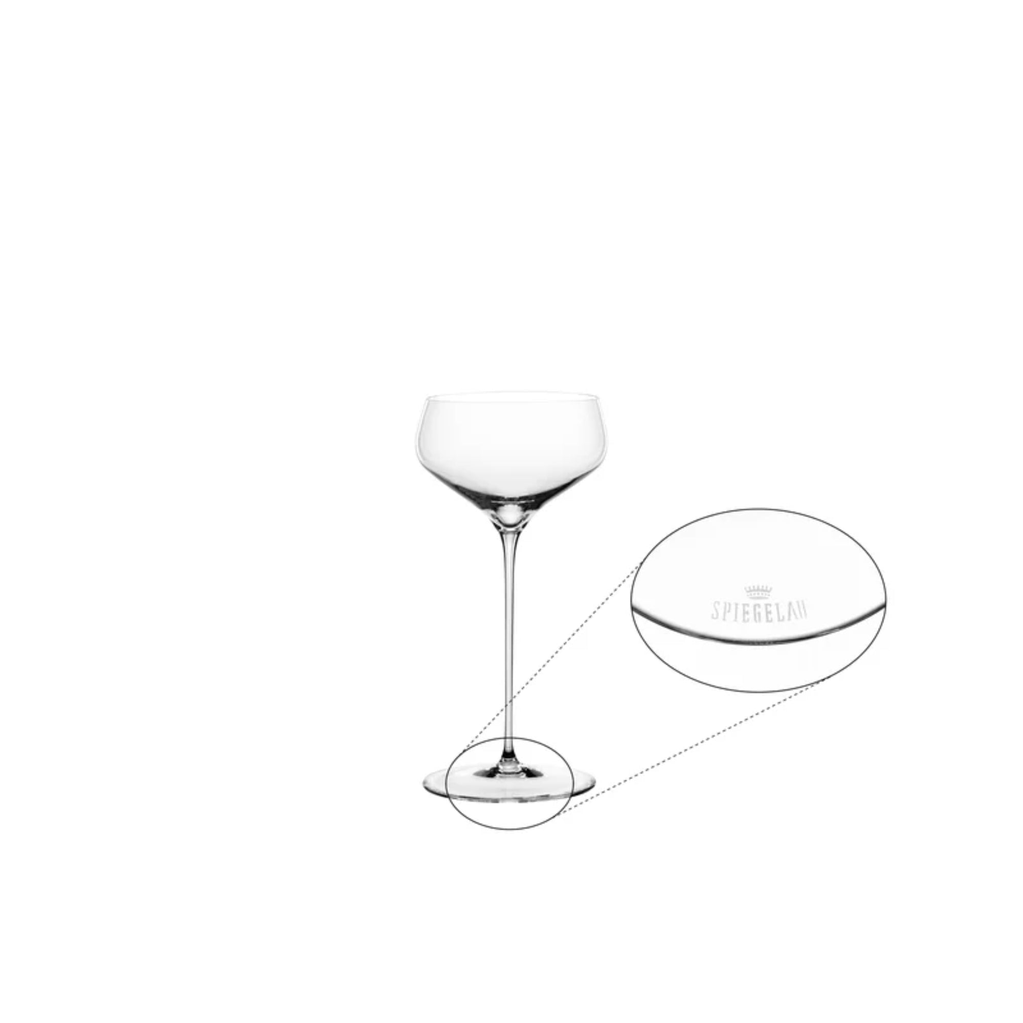 Spiegelau HiLite Coupette Glass 2 Piece Set - Clear