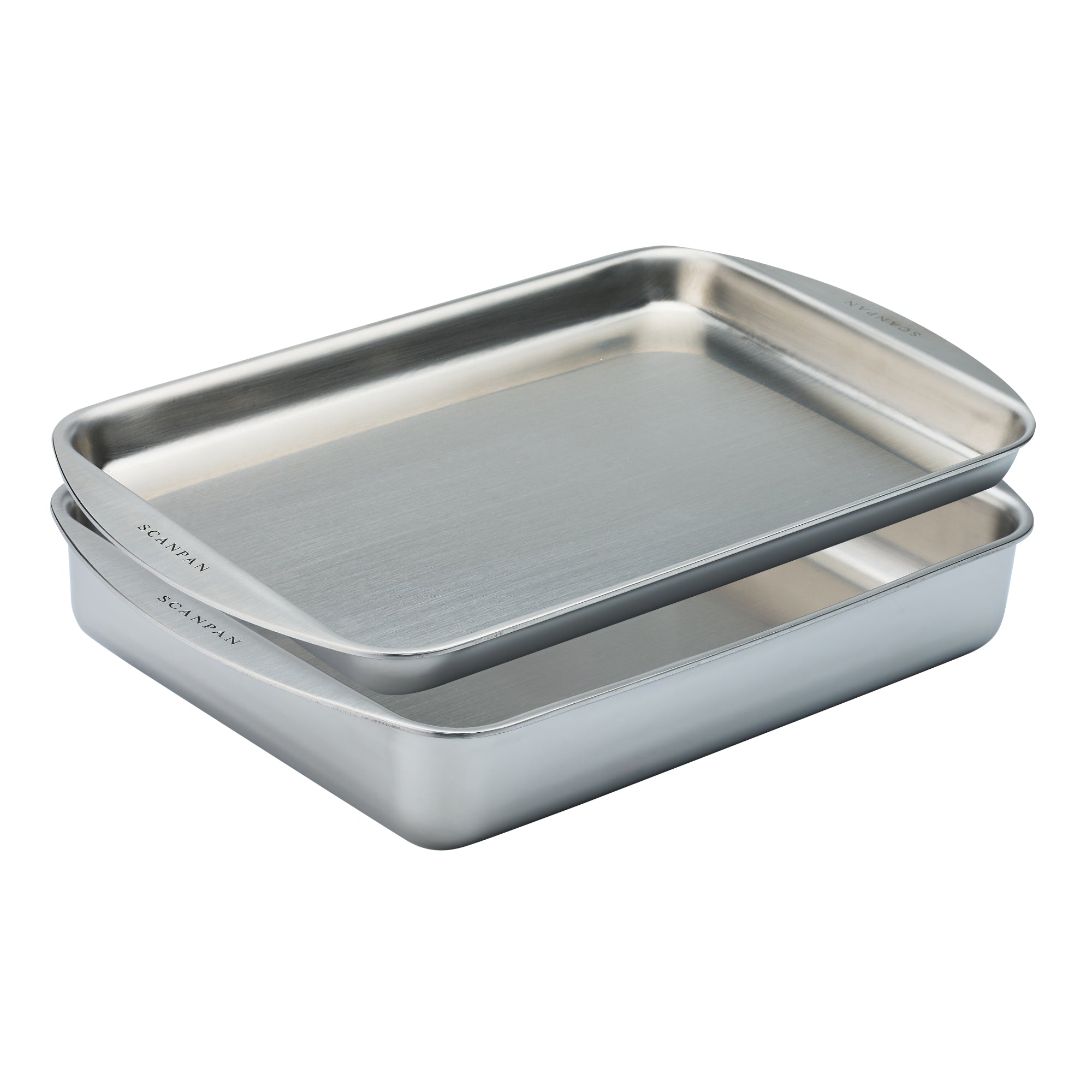 Scanpan Elektra 2 Piece Roaster Set - Silver