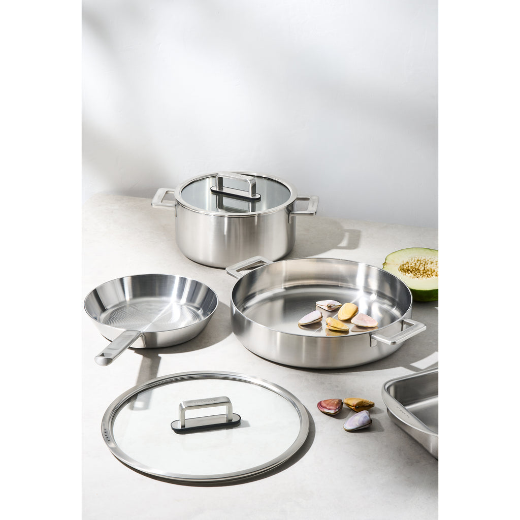 Scanpan Elektra 2 Piece Roaster Set - Silver