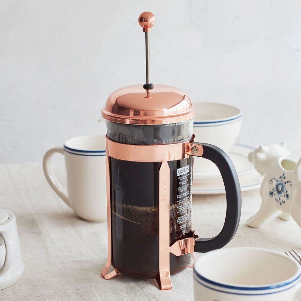 Bodum 1928-18  Chambord French Press Copper, 1.0L - 8 Cup Capacity Copper