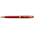Parker Sonnet Red Lacquer Gold Trim Ball Pen
