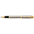 Parker IM Brushed Metal Gold Trim Rollerball Pen